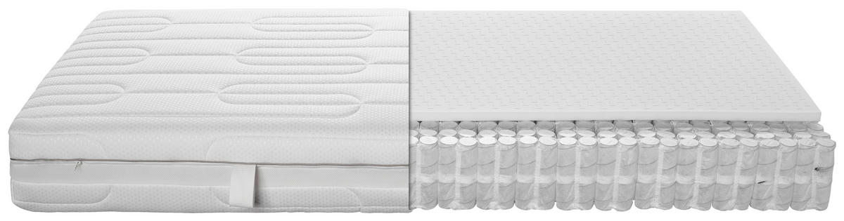 TASCHENFEDERKERNMATRATZE 90/200 cm, Höhe ca.: 23 cm, H2 = mittel,  - Basics, Textil (90/200cm) - Novel