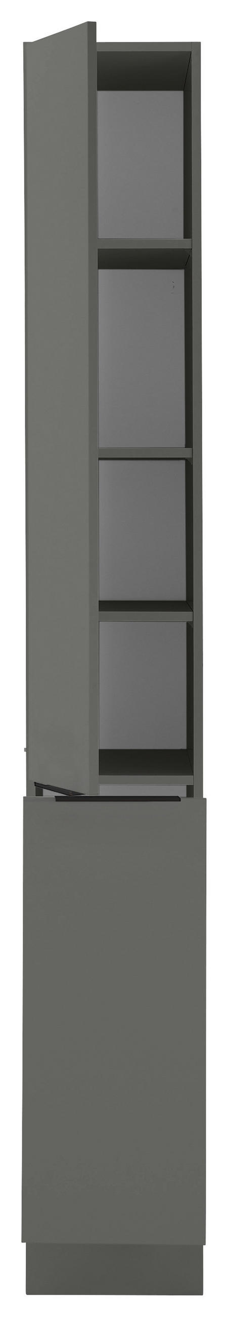DULAP DE VASE 30/211/57 cm   - grafit/negru, Basics, metal/material pe bază de lemn (30/211/57cm) - Xora