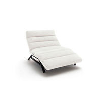 RELAXLIEGE Chenille Weiß  - Schwarz/Weiß, Design, Textil/Metall (120/54-113/158-198cm) - Pure Home Lifestyle