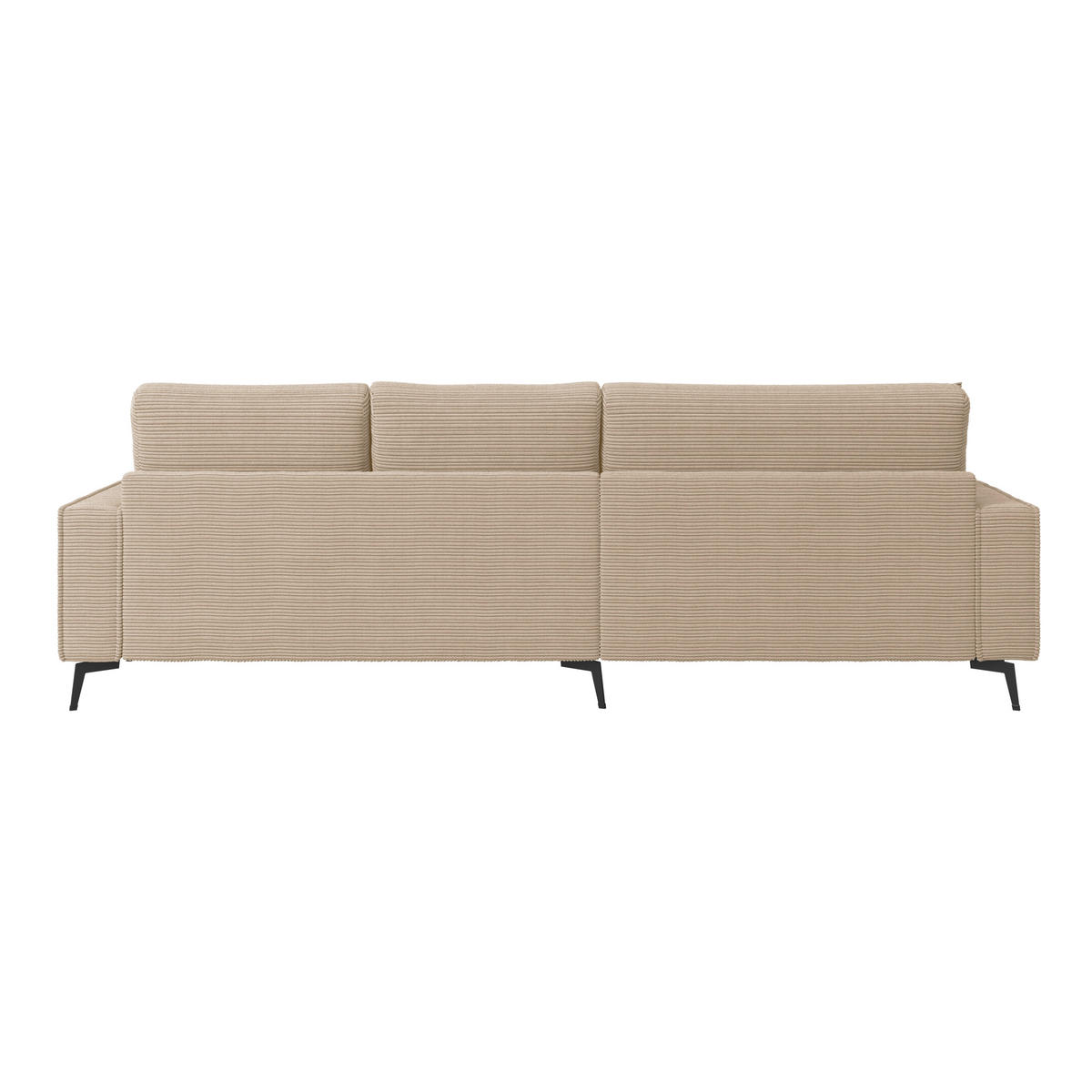 ECKSOFA Beige  - Beige/Schwarz, Trend, Textil (173/286cm) - P & B