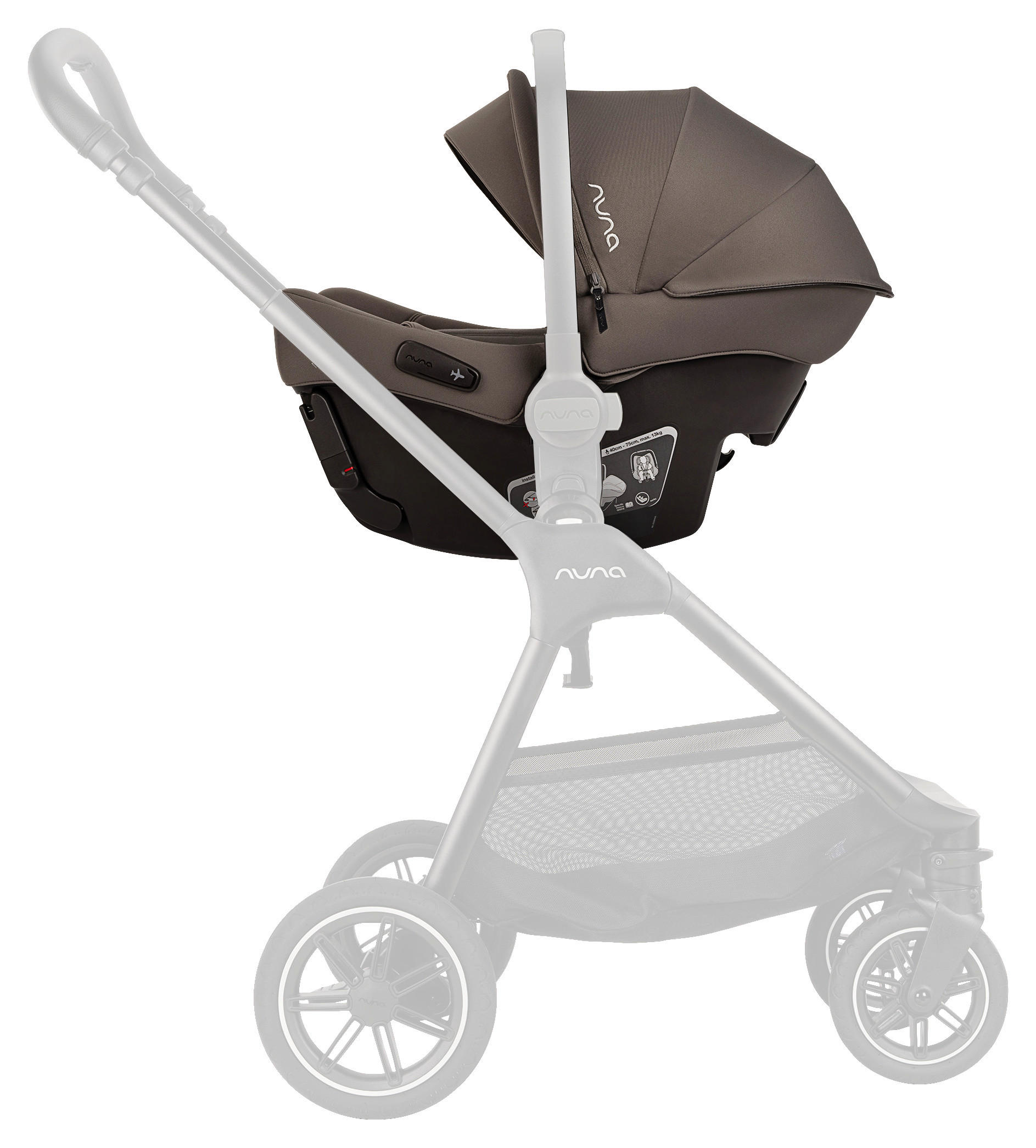 BABYSCHALE Pipa Urbn  - Grau, Basics, Kunststoff/Textil (34/57/65cm) - Nuna