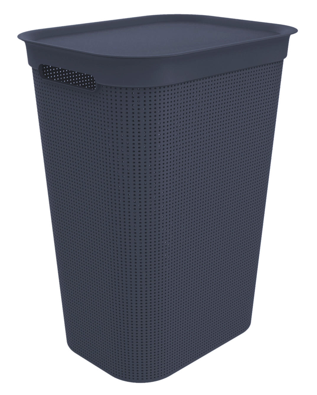 NÁDOBA NA BIELIZEŇ, tmavomodrá - tmavomodrá, Konventionell, plast (43,1/34/52,9cm) - Rotho