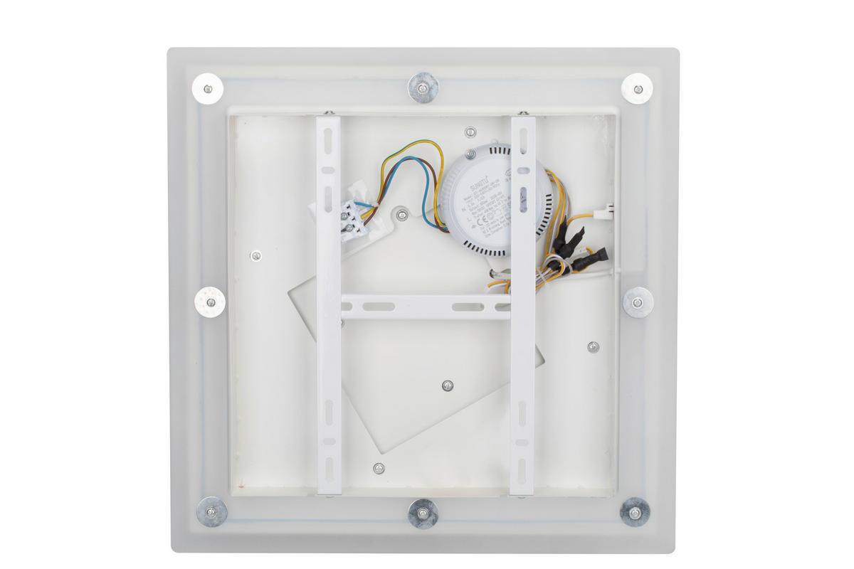 LED-DECKENLEUCHTE 40/40/6 cm   - Weiß, Trend, Kunststoff/Metall (40/40/6cm) - Novel