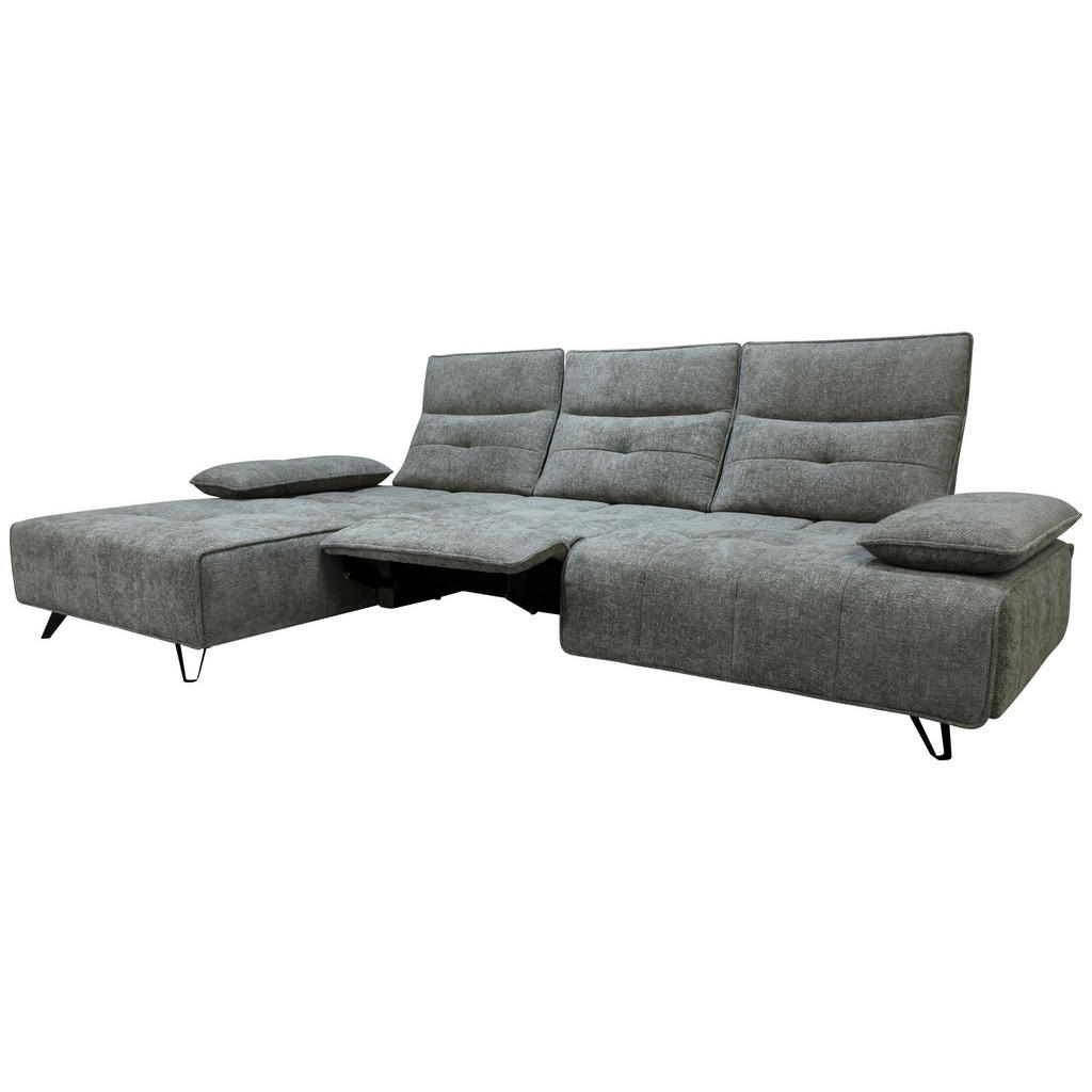 Thumbnail - Livetastic Ecksofa, Grau, Textil, 3-Sitzer, Füllung: Polyetherschaumkern, L-Form, Ottomane links, 314x162 cm, CE, ISO 90...