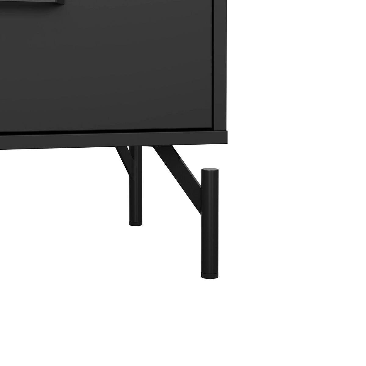 SIDEBOARD  in 98,7/76,6/39,8 cm  - Schwarz, Design, Holzwerkstoff/Metall (98,7/76,6/39,8cm) - Best Price