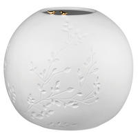 VASE  - Weiss/Goldfarben, Basics, Keramik (25/22,5cm) - Räder