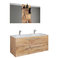 BADEZIMMER  in 112 cm  - Honigeiche/Weiß, MODERN, Keramik/Holzwerkstoff (112cm) - MID.YOU