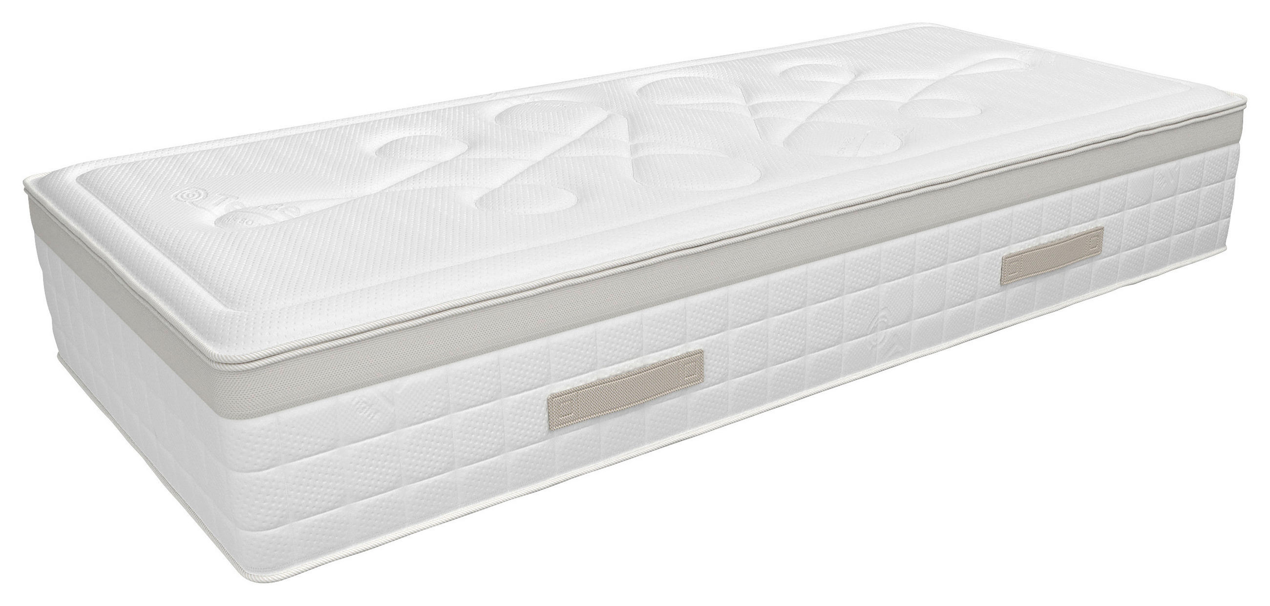 MADRAC   180/200 cm    - bijela/bež, Konvencionalno, tekstil (180/200cm) - Novel