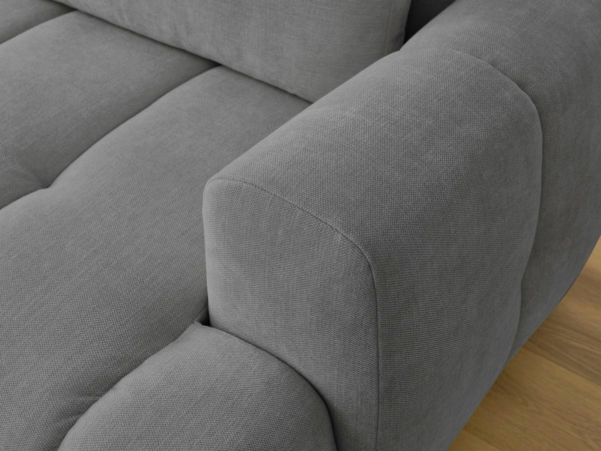 ECKSCHLAFSOFA FUJI Leinenoptik Dunkelgrau  inkl.  - Dunkelgrau/Schwarz, MODERN, Kunststoff/Textil (160/292cm)