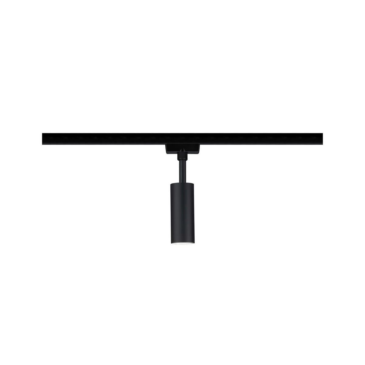 SCHIENENSYSTEM-STRAHLER Tubo 4,2/18,6/10,5 cm   - Schwarz, Design, Kunststoff/Metall (4,2/18,6/10,5cm) - Paulmann
