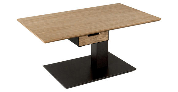 COUCHTISCH in Holz, Metall, Holzwerkstoff 100/60/49-67 cm  - Wildeiche/Anthrazit, Design, Holz/Holzwerkstoff (100/60/49-67cm) - Novel