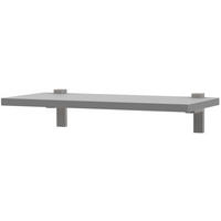 WANDBOARD in 60/2,2/25,5 cm Hellgrau  - Hellgrau, Design, Holzwerkstoff (60/2,2/25,5cm)