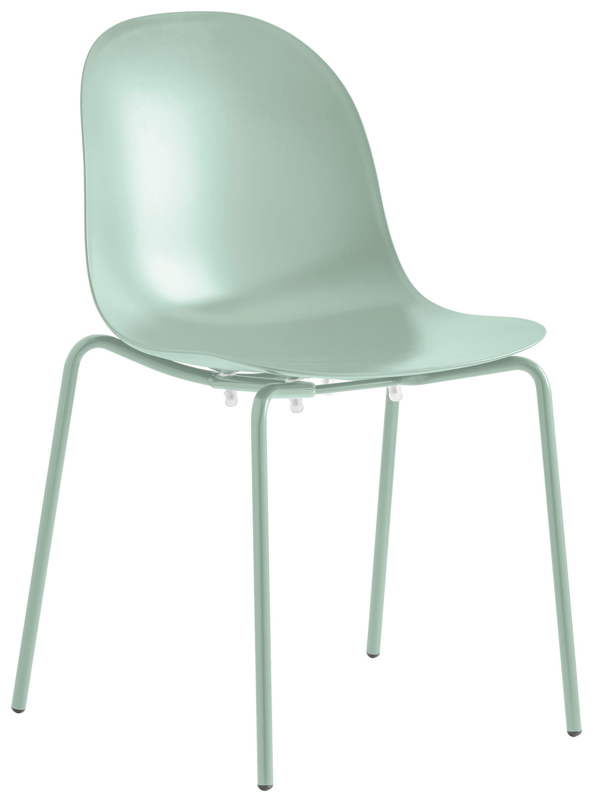 GARTENSTUHL-SET Edelstahl Pastellgrün  - Pastellgrün, Basics, Kunststoff/Metall (53,5/83/52,5cm) - Connubia 