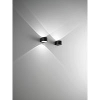 LED-AUßENLEUCHTE Lao 11/12/7 cm   - Schwarz, Design, Glas/Metall (11/12/7cm) - Fabas Luce
