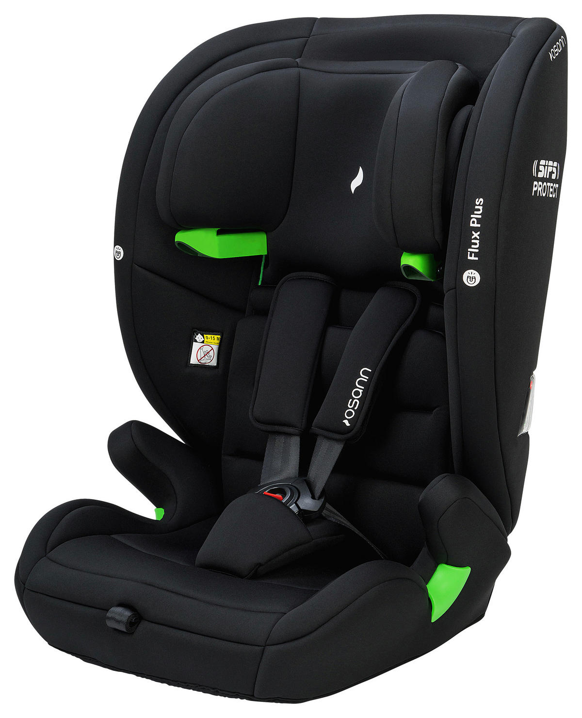 KINDERAUTOSITZ FLUX PLUS ECE R 129 i-SIZE  - Schwarz/Grau, Basics, Kunststoff/Textil (44cm) - Osann