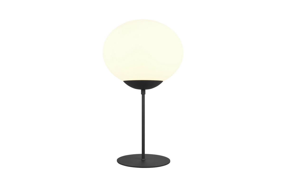 TISCHLEUCHTE - Weiss/Schwarz, Basics, Glas/Metall (30/52cm) - Trio Leuchten