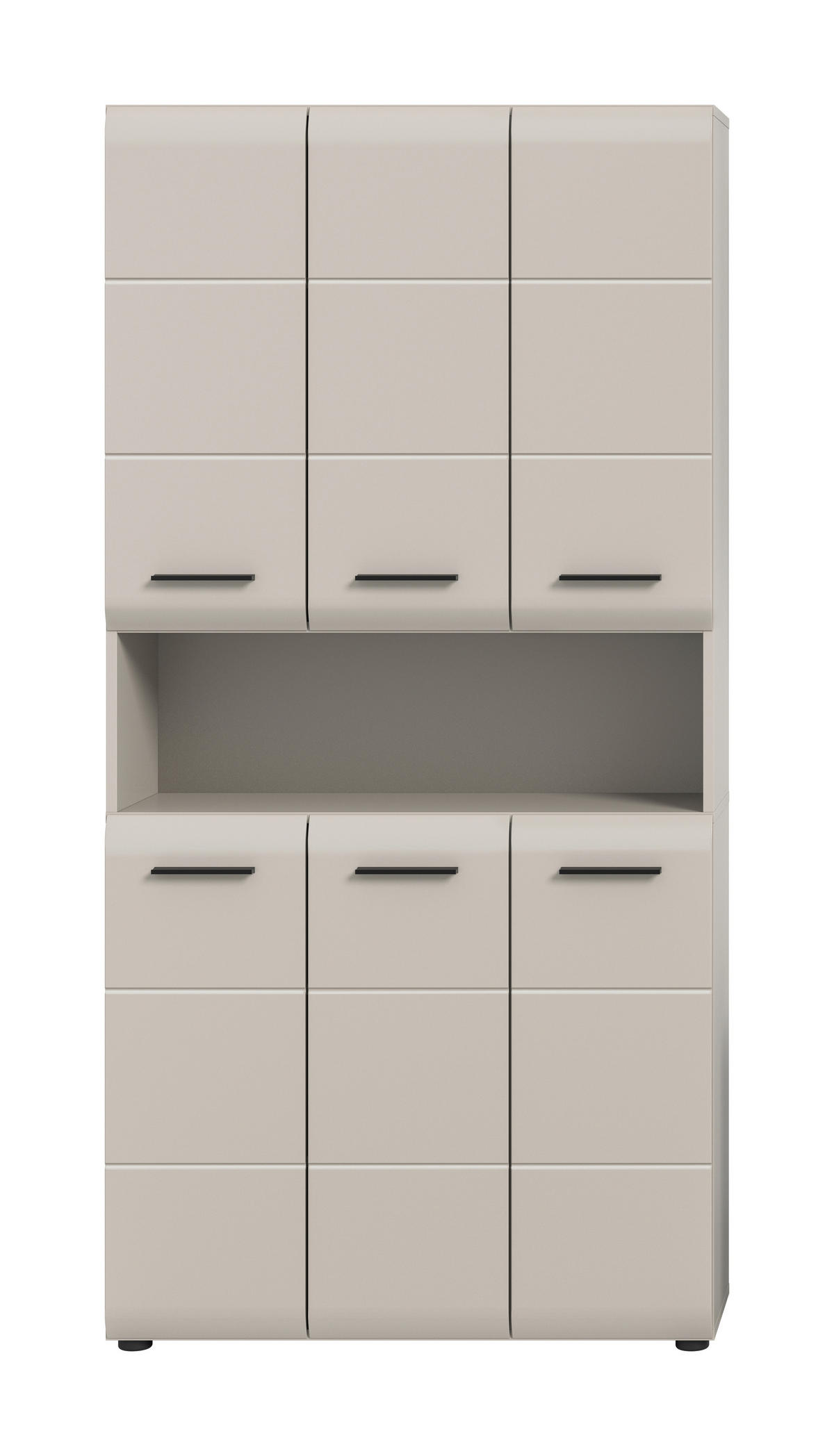 HÖGSKÅP  - svart/kashmir, Trend, trämaterial/plast (90/185/30cm) - MID.YOU