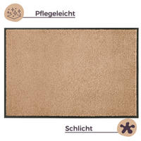SCHMUTZFANGMATTE  90/150 cm  Hellbraun  - Hellbraun, Basics, Kunststoff/Textil (90/150cm) - Hanse Home