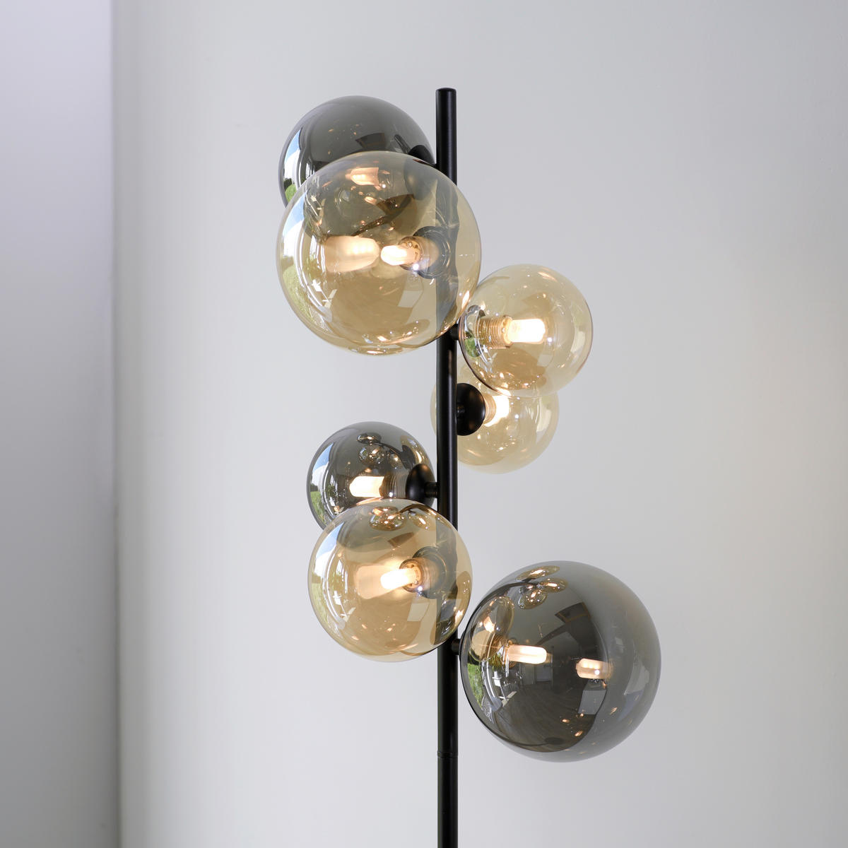 STOJACIA LED LAMPA, 35/35/155 cm - čierna, Trend, kov/plast (35/35/155cm)