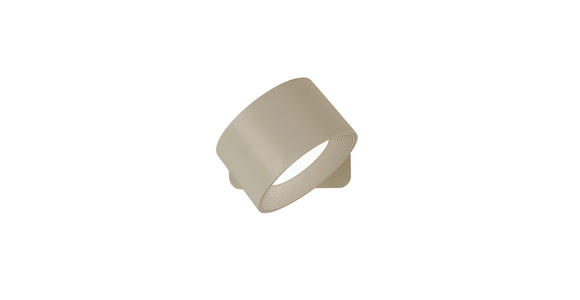 AKKU-WANDLEUCHTE - Sandfarben, Basics, Kunststoff/Metall (9,2/8/4,5cm) - Novel