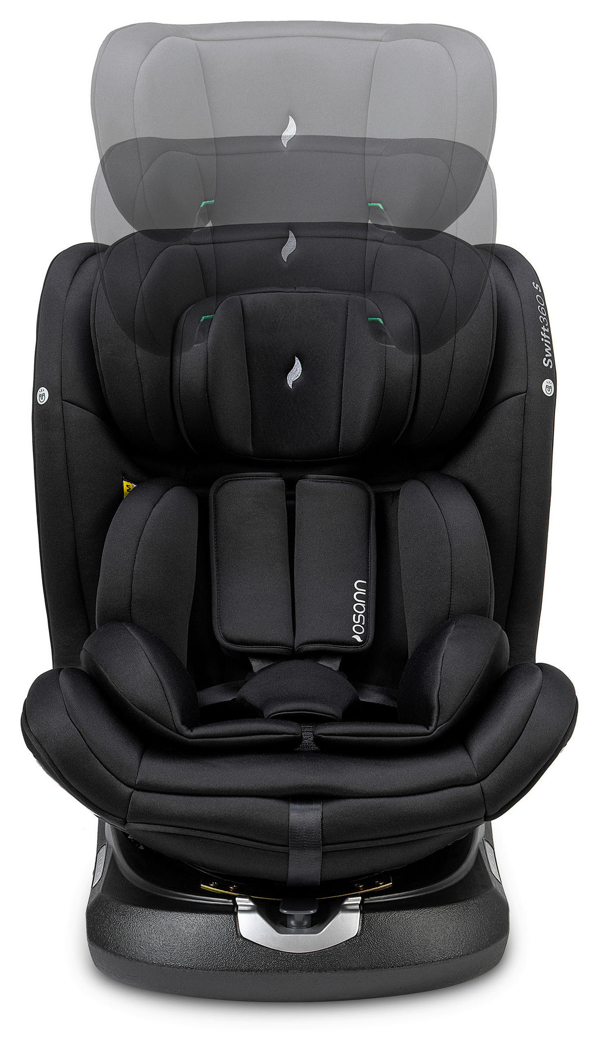 REBOARDER-KINDERSITZ SWIFT360S ECE R 129 i-SIZE  - Schwarz, Basics, Kunststoff/Textil (44/60/50cm) - Osann