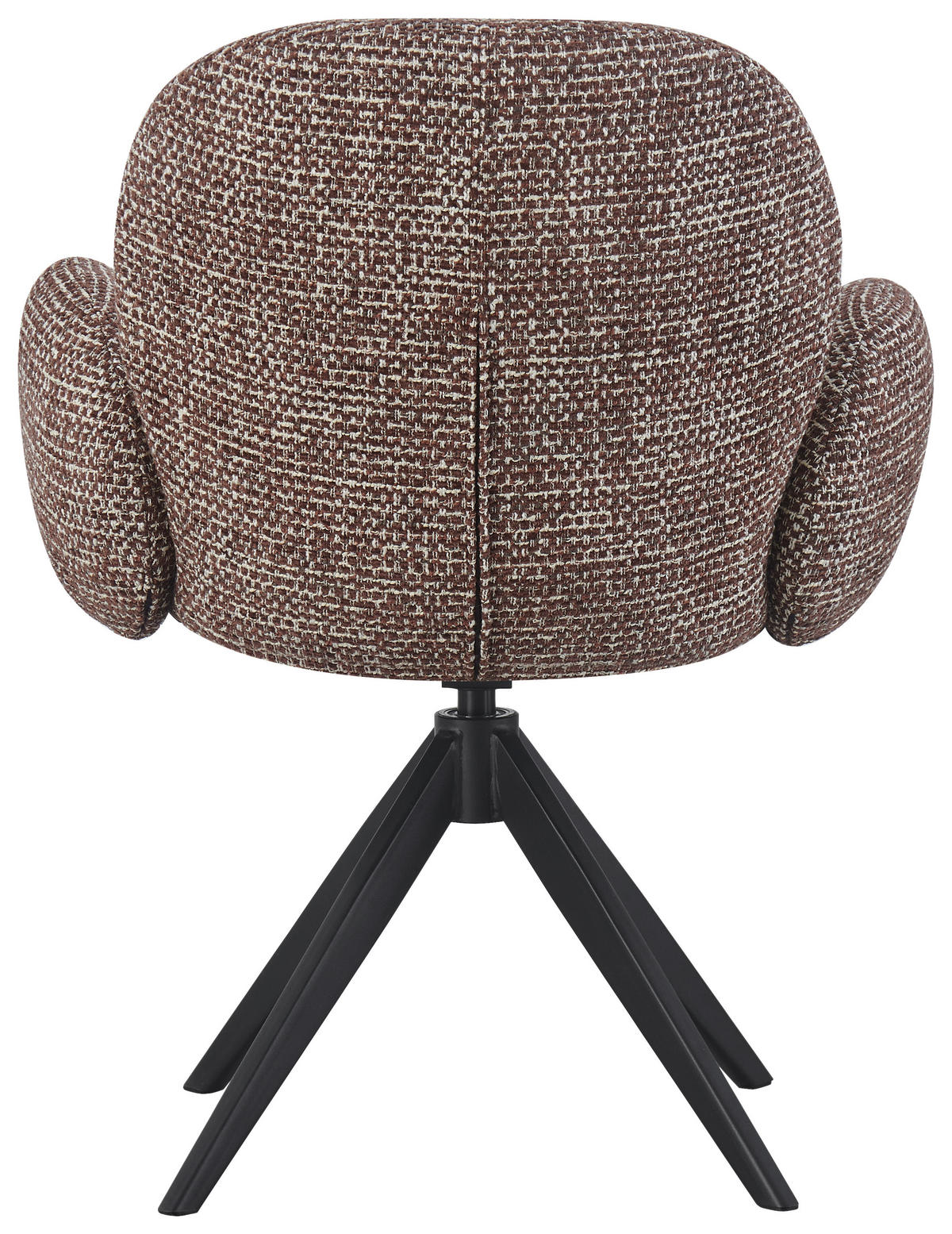 ARMLEHNSTUHL  in Eisen Webstoff  - Schwarz/Braun, Design, Textil/Metall (63/87/65cm) - Novel