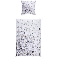 BETTWÄSCHE Makosatin 135/200 cm  - Grau, Design, Textil (135/200cm) - Janine