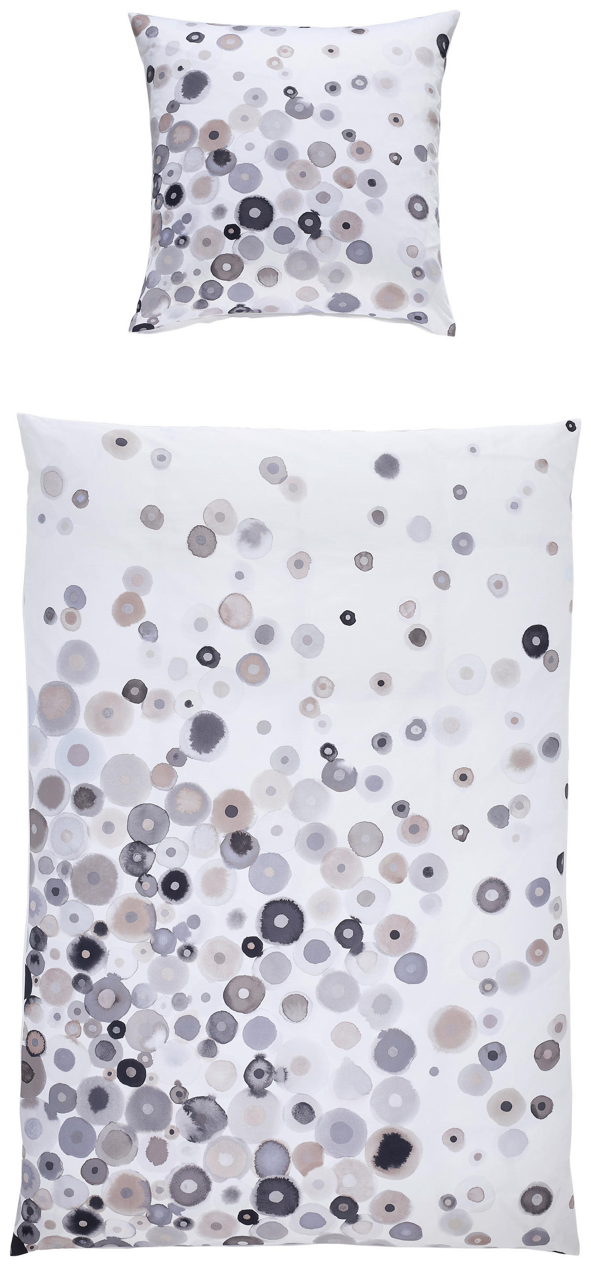 BETTWÄSCHE Makosatin 135/200 cm  - Grau, Design, Textil (135/200cm) - Janine