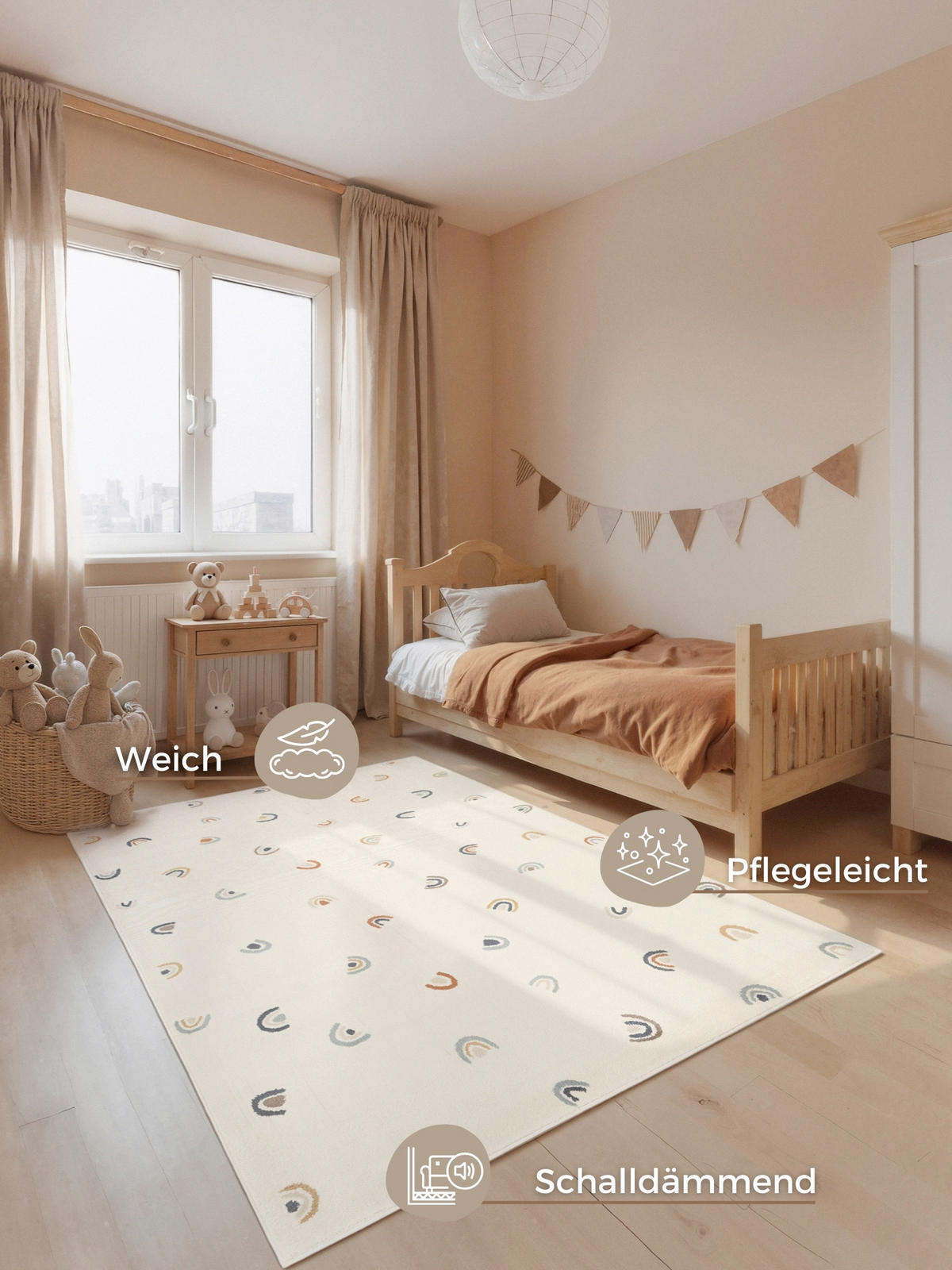 KINDERTEPPICH 160/235 cm Adventures  - Multicolor/Creme, Design, Kunststoff/Textil (160/235cm)