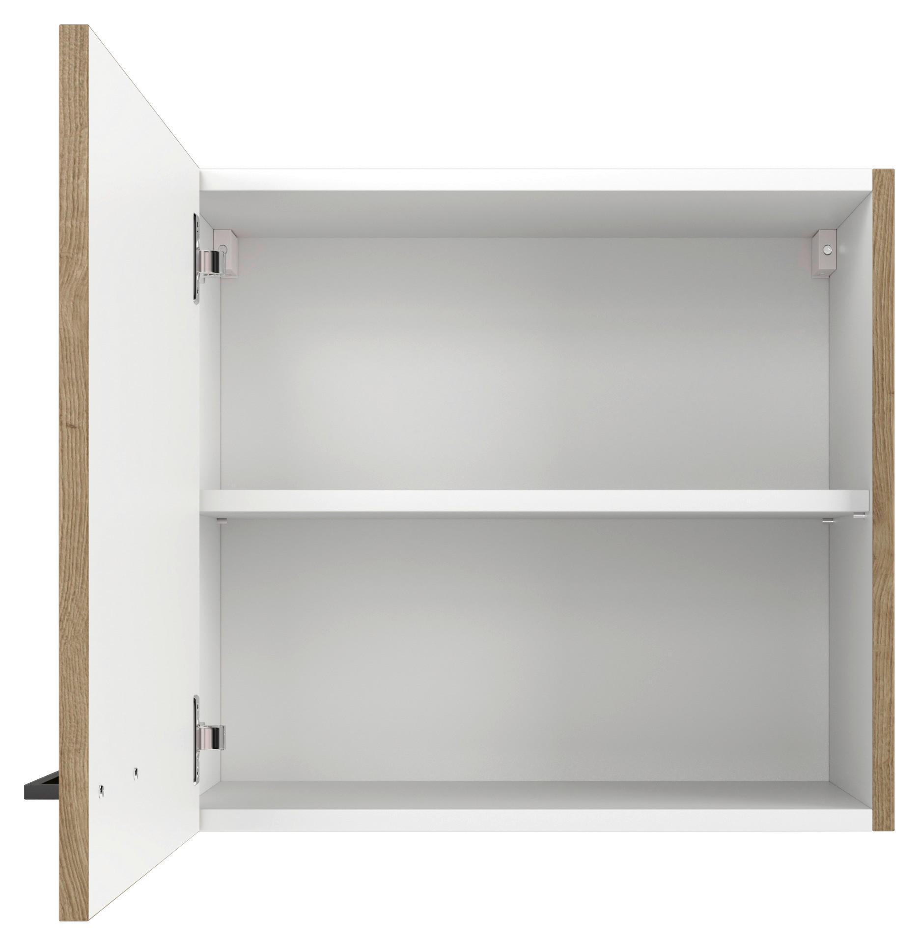 KÜCHENOBERSCHRANK 60/54,8/32 cm  in Eiche Artisan  - Schwarz/Eiche Artisan, KONVENTIONELL, Holzwerkstoff/Metall (60/54,8/32cm) - FlexWell