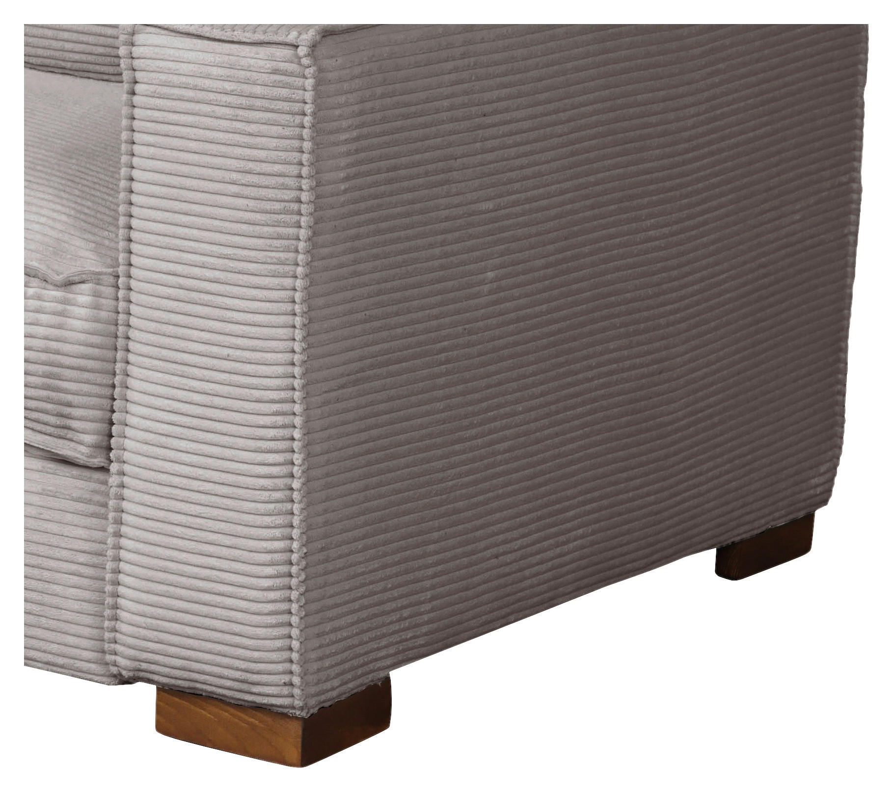 SCHLAFSOFA in Textil Hellgrau  - Dunkelbraun/Hellgrau, Design, Holz/Textil (203/85/99cm) - MID.YOU