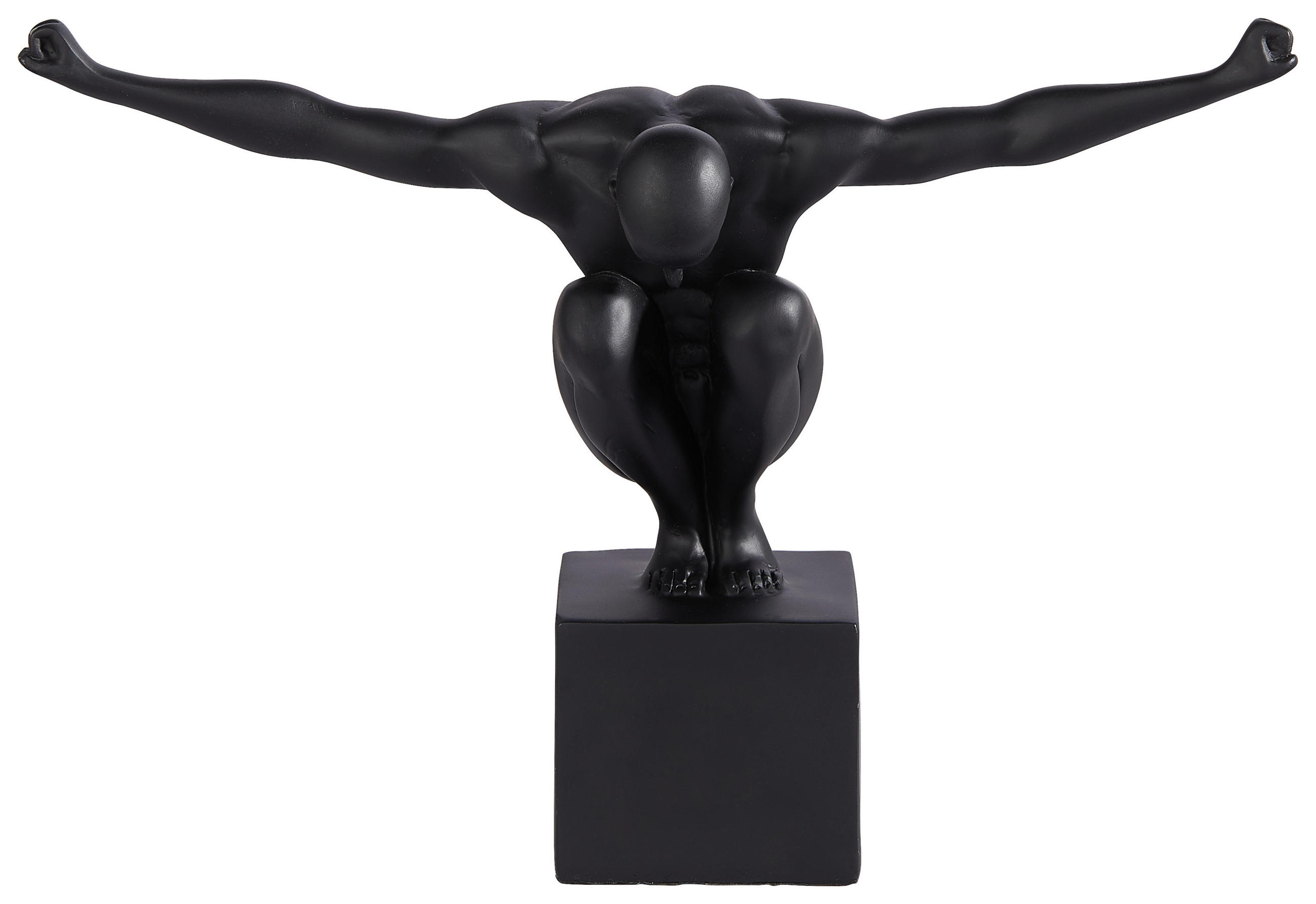 Ambia Home Skulptur Schwarz 11.5x23x32 cm