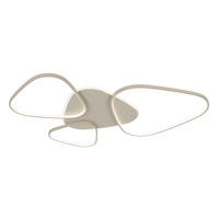 LED-DECKENLEUCHTE Alvia 102,5/72,5/5 cm  - Sandfarben, Design, Kunststoff/Metall (102,5/72,5/5cm) - Novel