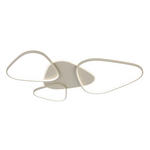 LED-DECKENLEUCHTE Alvia 102,5/72,5/5 cm  - Sandfarben, Design, Kunststoff/Metall (102,5/72,5/5cm) - Novel