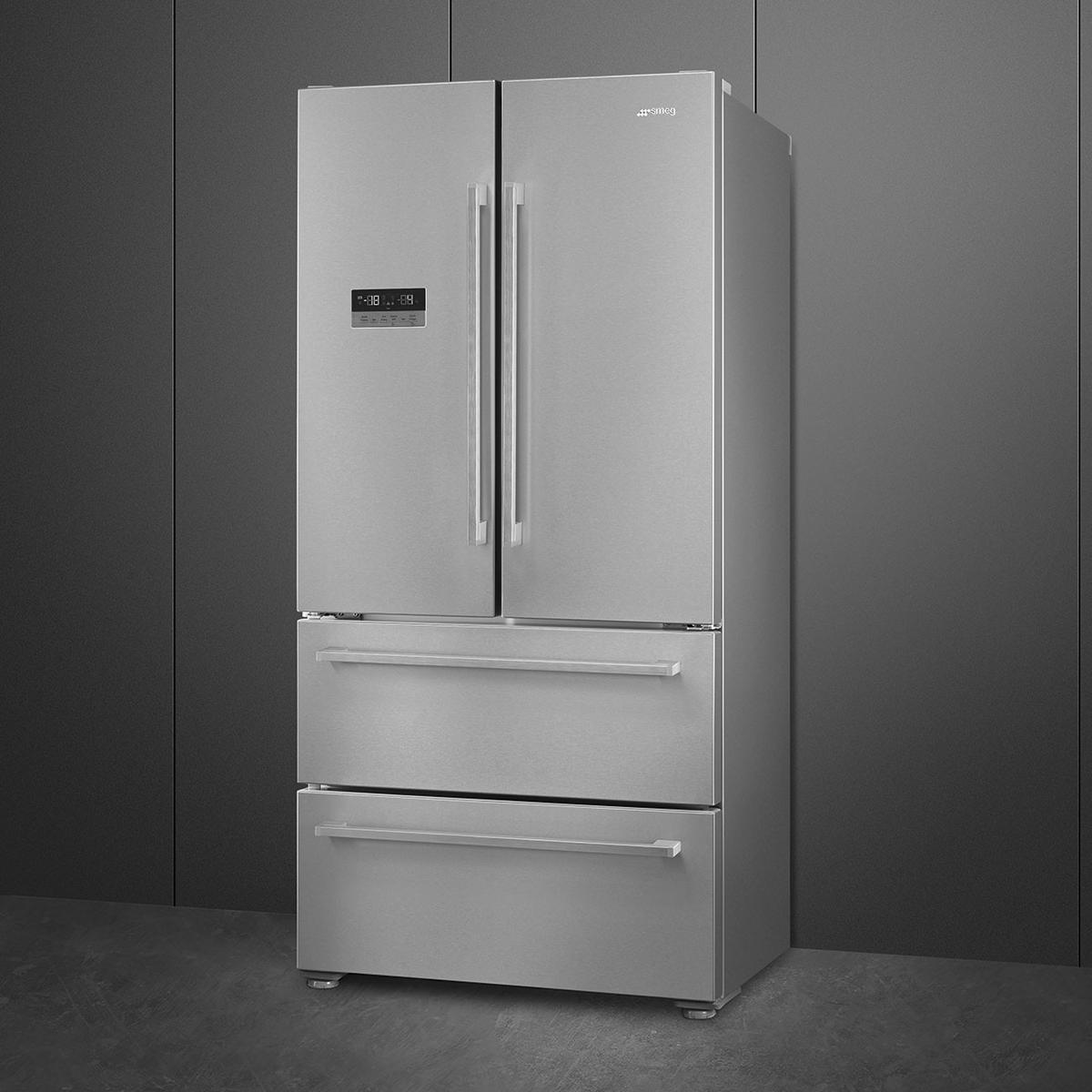 FRENCH-DOOR FQ55FXDE  - Edelstahlfarben, Basics, Metall (84/182,5/70cm) - SMEG