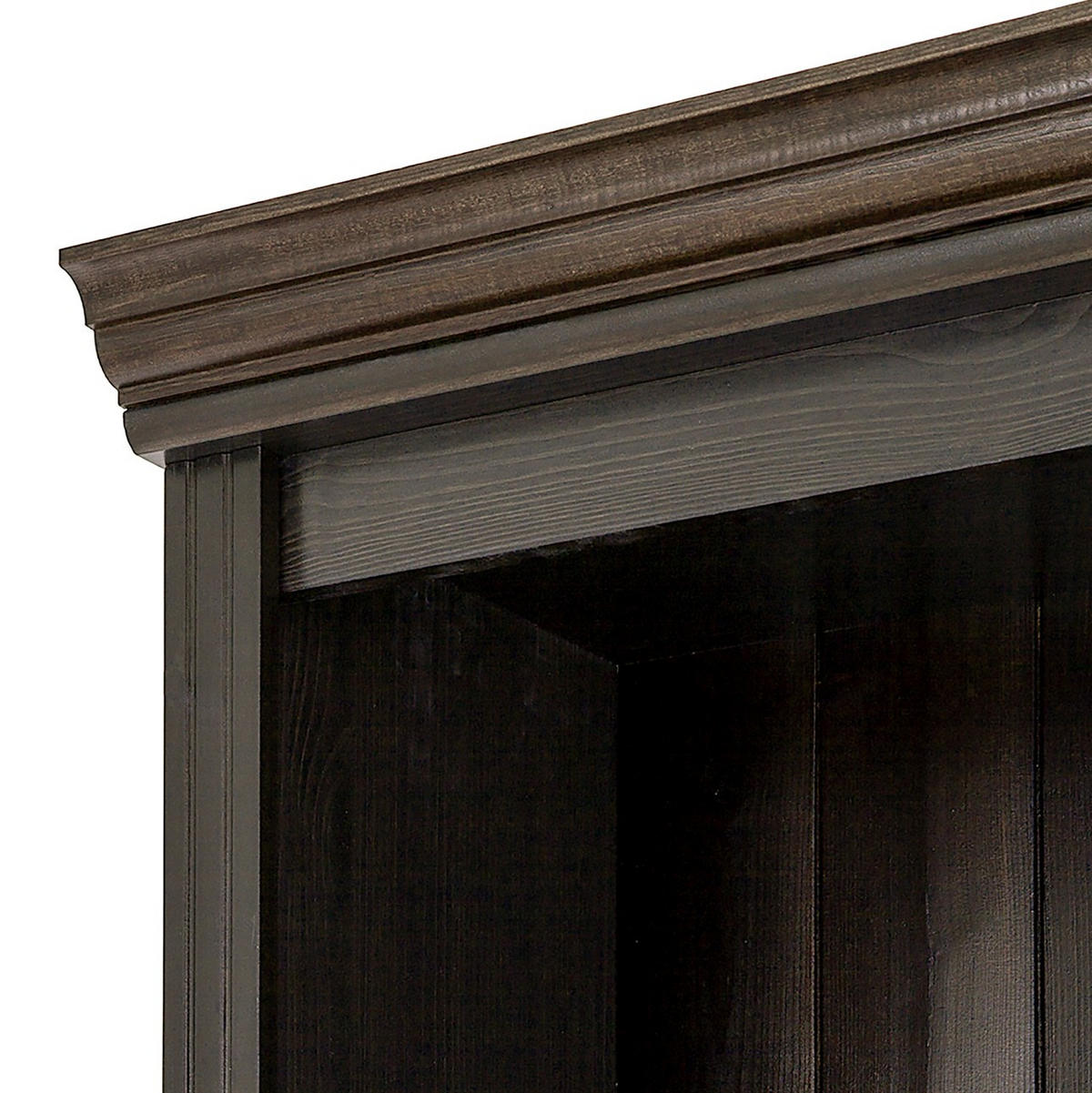 BÜCHERWAND Kiefer massiv Kieferfarben, Dunkelbraun  - Dunkelbraun/Kieferfarben, Design, Holz (223/222/34cm) - Livetastic