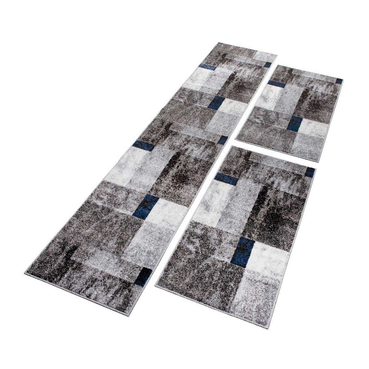 LÄUFER 67/620 cm Phoenix-6042  - Blau/Grau, Design, Kunststoff/Textil (67/620cm) - Novel