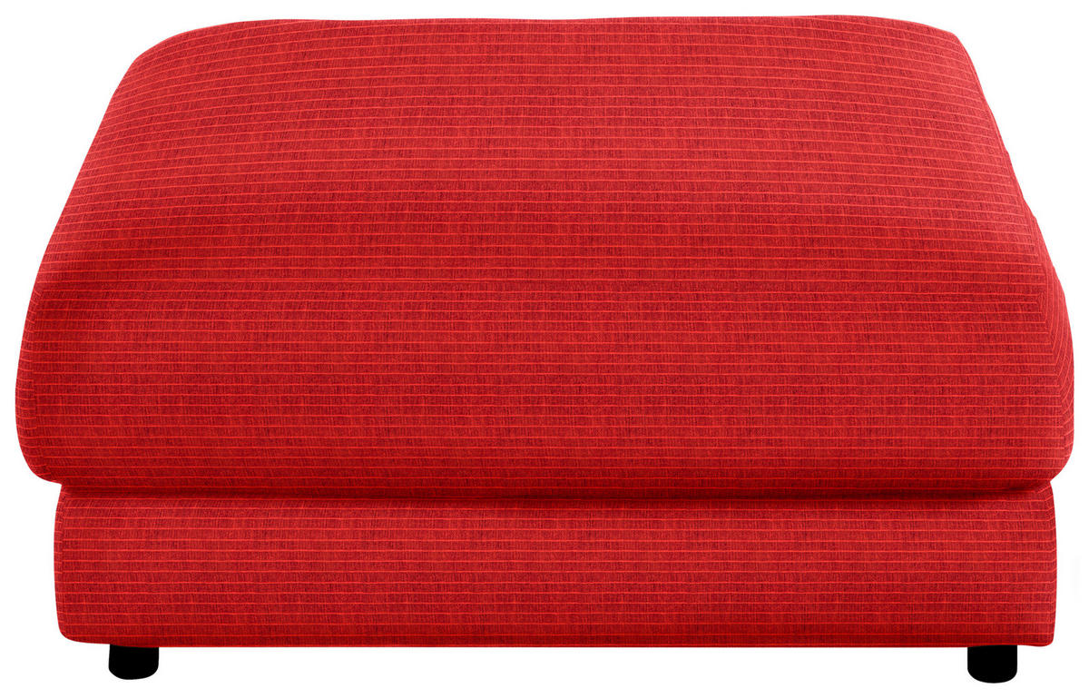 HOCKER in Textil Orange  - Schwarz/Orange, Design, Kunststoff/Textil (100/86/100cm) - Lomoco