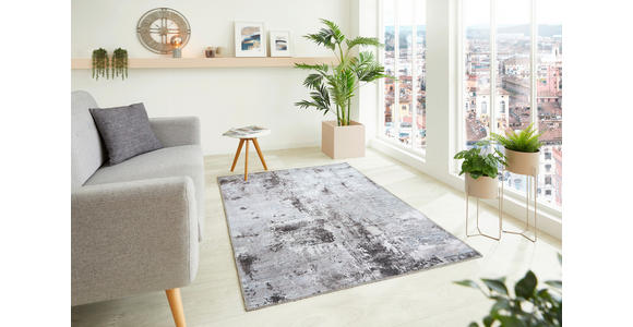 VINTAGE-TEPPICH 120/170 cm Lago Anthrazit, Grau  - Anthrazit/Grau, Design, Textil (120/170cm) - Novel