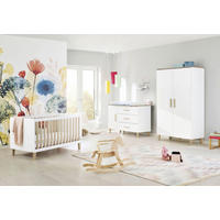 BABYZIMMER LUMI  - Eichefarben/Weiß, Design, Holzwerkstoff - Pinolino