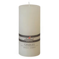 STUMPENKERZE 6,8/15 cm  - Weiss, Basics (6,8/15cm) - Steinhart