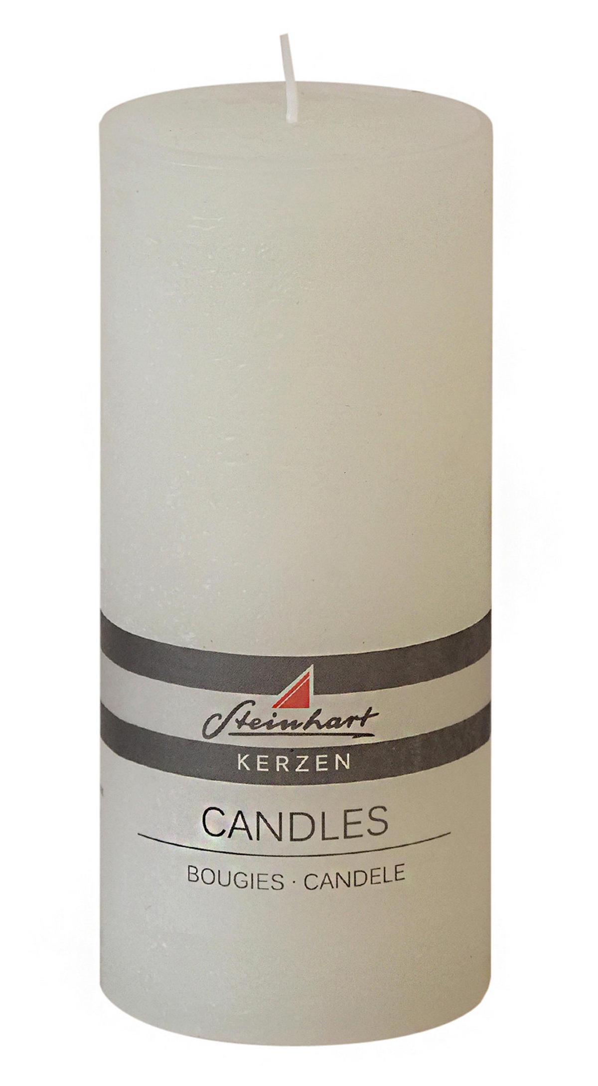 STUMPENKERZE 6,8/15 cm  - Weiss, Basics (6,8/15cm) - Steinhart