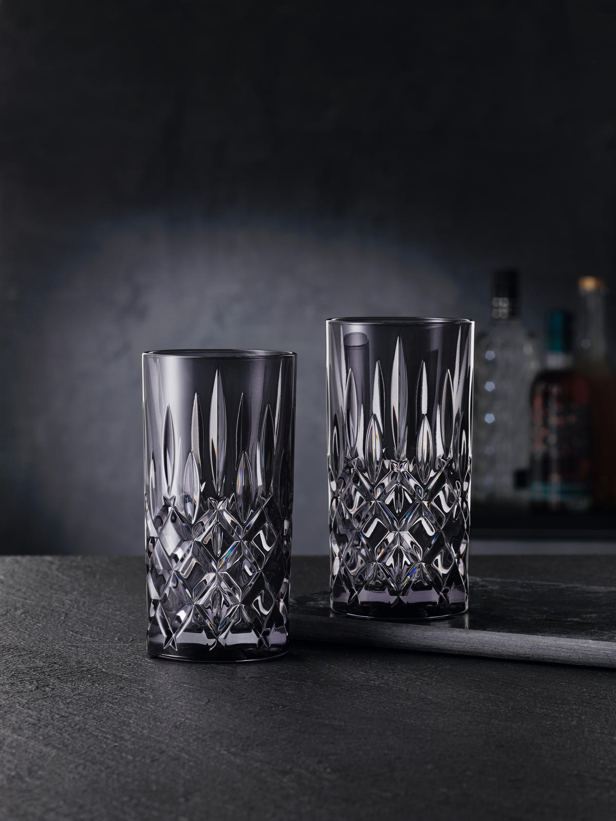 LONGDRINKGLAS Nachtmann 395 ml 2-teilig  - Dunkelgrau, LIFESTYLE, Glas - Nachtmann