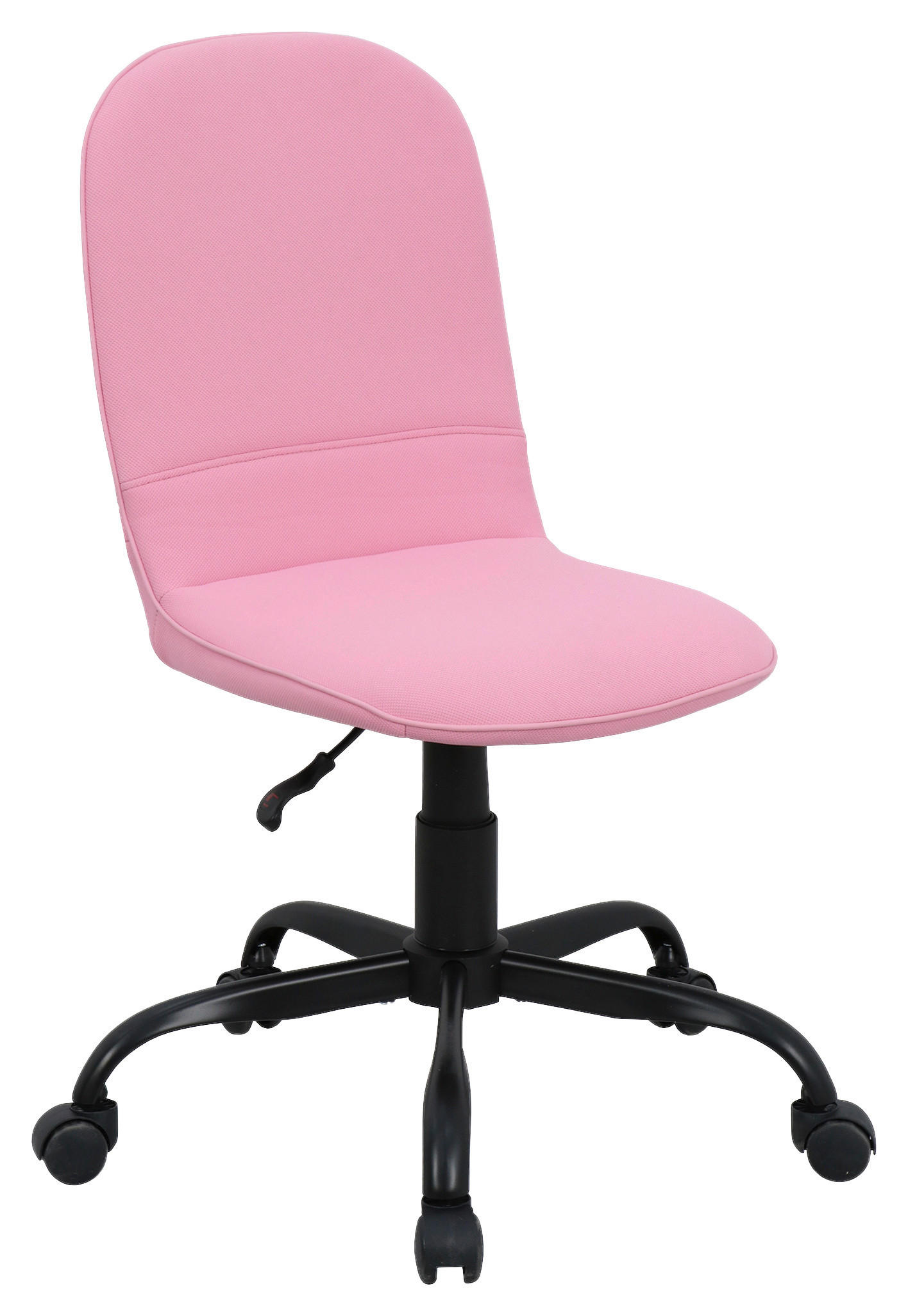 DREHSTUHL Webstoff Schwarz, Pink  - Pink/Schwarz, MODERN, Textil/Metall (42/95/54cm) - MID.YOU