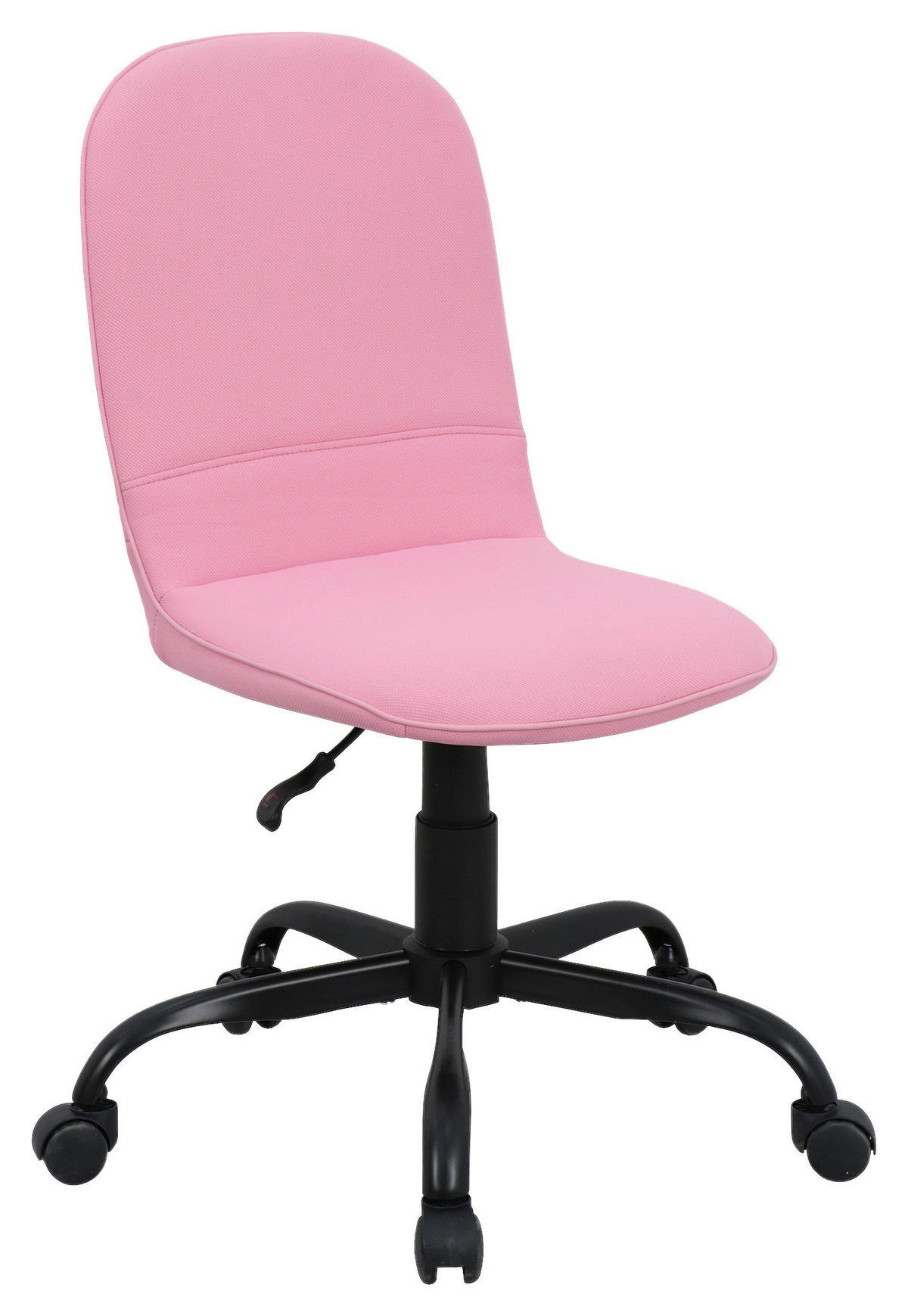 DREHSTUHL Webstoff Schwarz, Pink  - Pink/Schwarz, MODERN, Textil/Metall (42/95/54cm) - MID.YOU