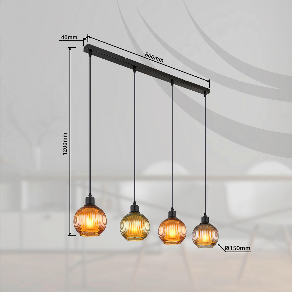 ZÁVĚSNÉ SVÍTIDLO,   - Trend (90cm) - Globo