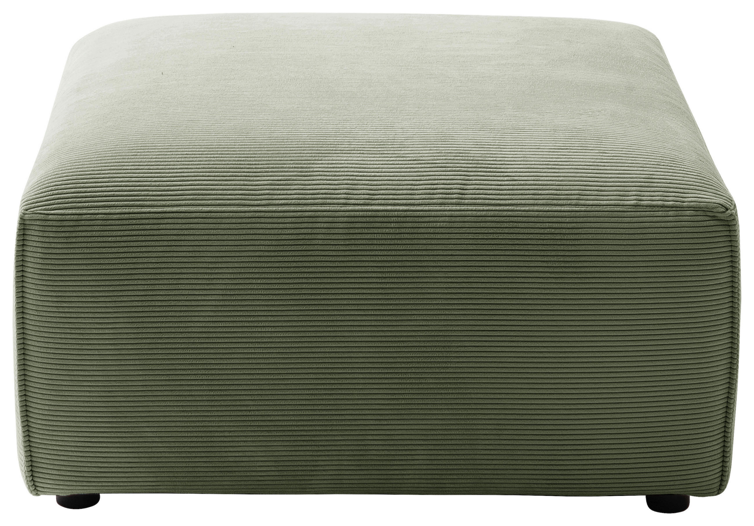 HOCKER in Textil Olivgrün  - Schwarz/Olivgrün, Design, Kunststoff/Textil (80/71/80cm) - Pure Home Lifestyle