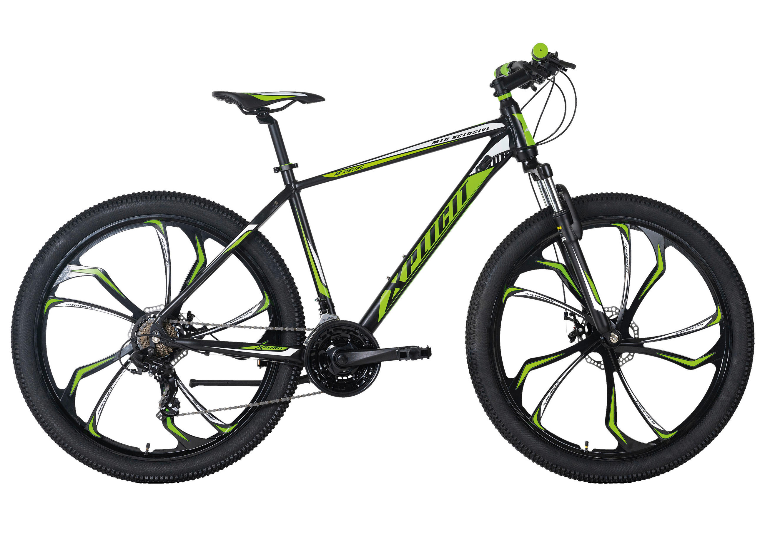 MOUNTAINBIKE 27,5 Zoll  - Schwarz/Grün, Basics, Metall (139/76/21cm) - KS Cycling