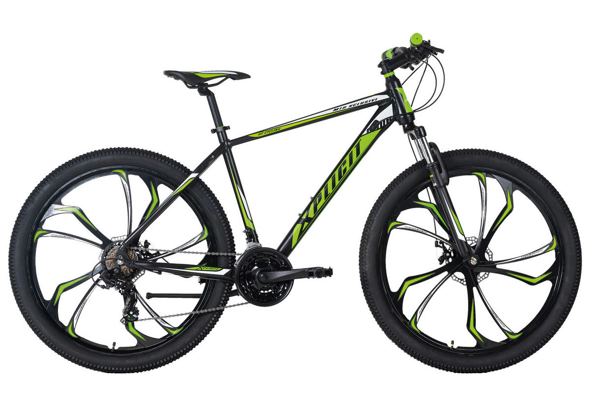 MOUNTAINBIKE 27,5 Zoll  - Schwarz/Grün, Basics, Metall (139/76/21cm) - Atrigo