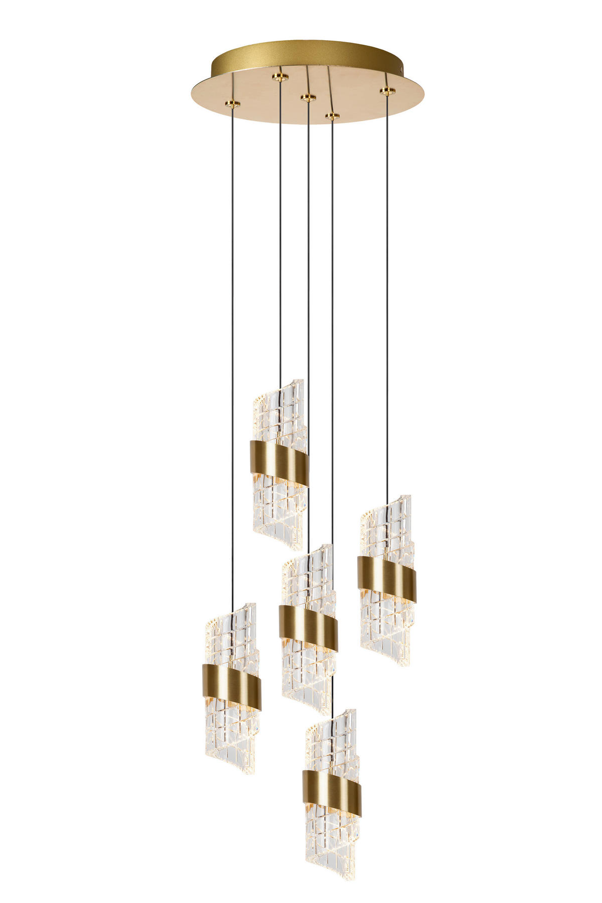 VISEČA LED-SVETILKA  Kligande 8 W/720 lm/2700 K/230 V/ - barve medenine, Design, umetna masa (30/30/150cm)